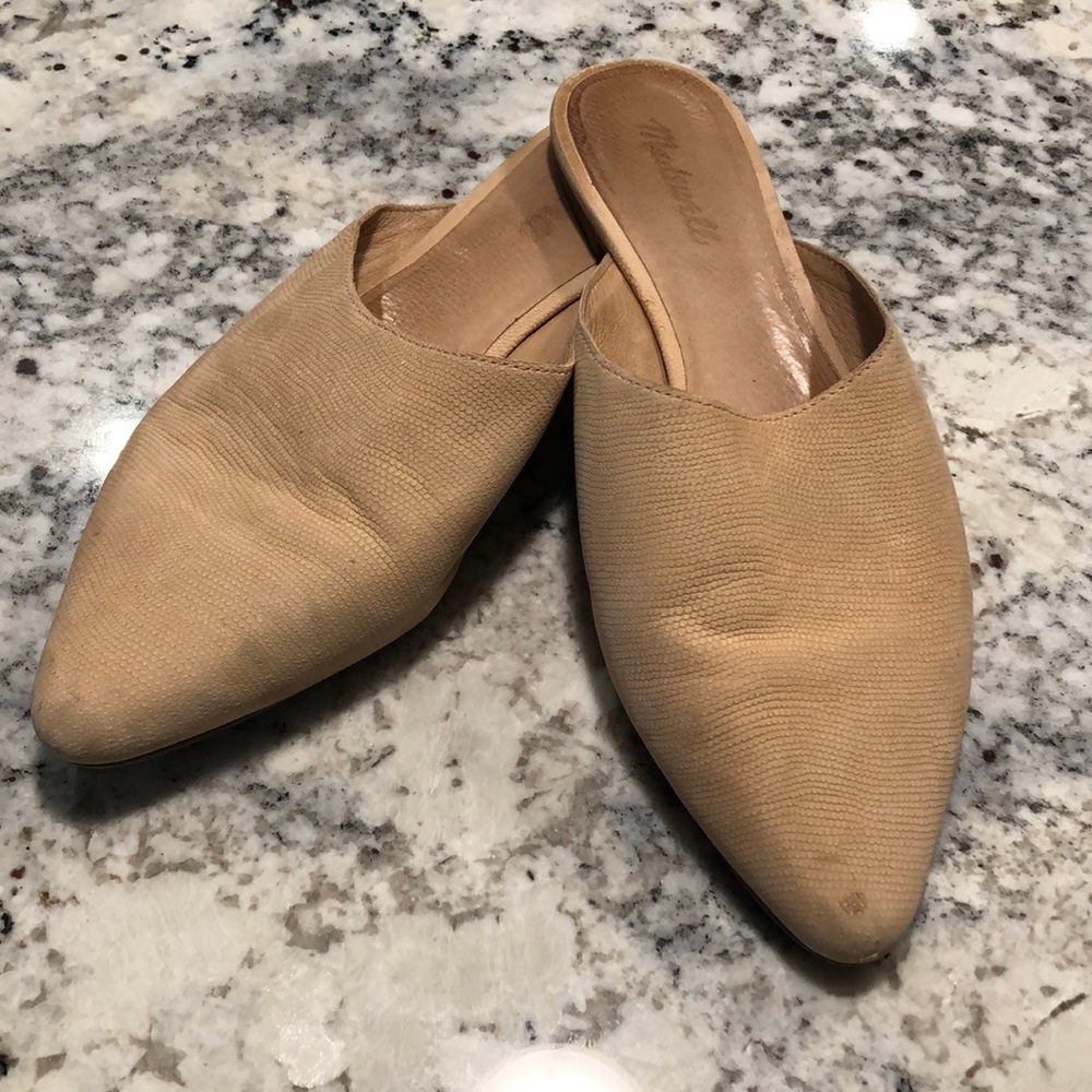 Madewell blush mules size 10, worn